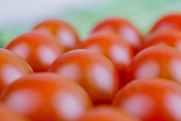 Cherry tomatoes close-up salad,eco, food concept. Vitamins.Group of tomatoes closeup.