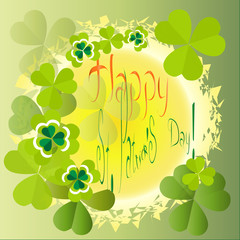 Naklejka premium открытка на день Святого Патрика