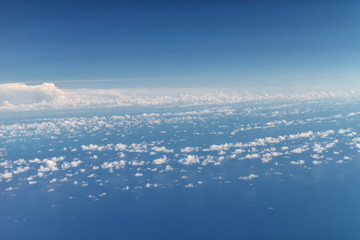 aerial sky view from a plane