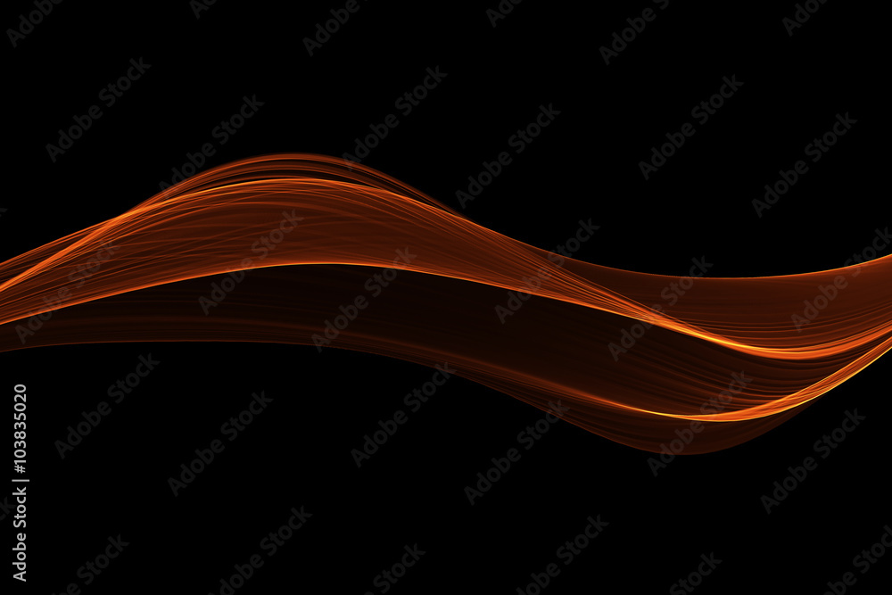 Wall mural red glow energy wave. lighting effect abstract background with c