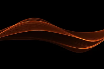 Peel and stick wall murals Abstract wave red glow energy wave. lighting effect abstract background with c