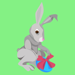 Vector - Happy Easter Rabbit 