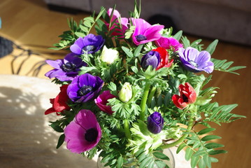 Bouquet d'an&eacute;mones