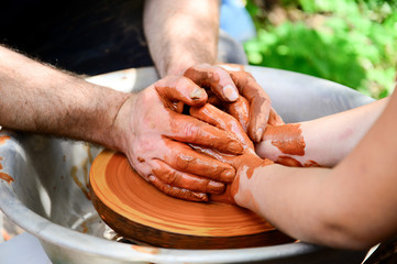 hand molded clay