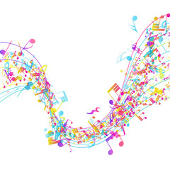 Multicolor Musical Design