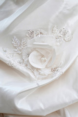 Obraz na płótnie Canvas Wedding dress with a flower