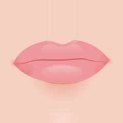 Glamour vector lip icon