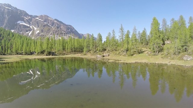 Riflessi in laghetto alpino - Valtellina