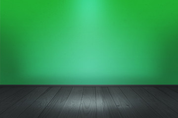 Green Spotlight Room Image