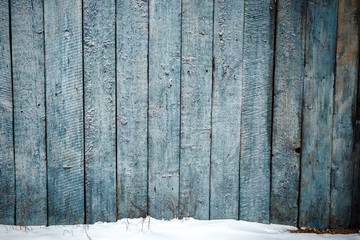 Old weathered wood fence