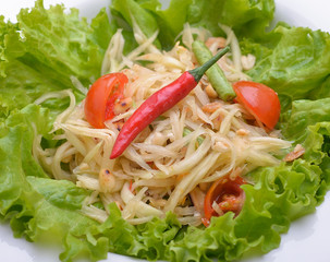 spicy papaya salad