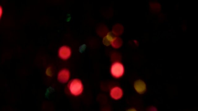 Abstract christmas background with flashing lights, bokeh