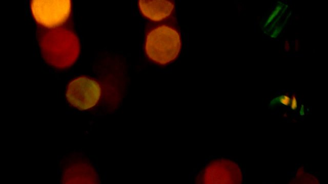 Abstract christmas background with flashing lights, bokeh
