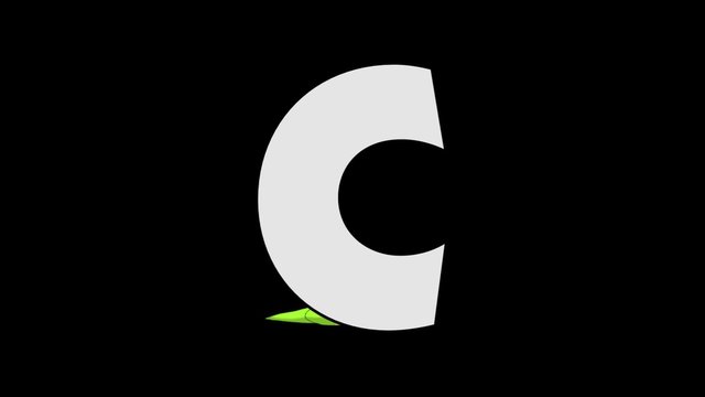 Letter C and Caterpillar (background)
Animated animal alphabet. HD footage with alpha channel. Animal in a background of letter