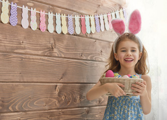 girl wearing bunny ears
