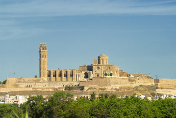 Panoramic view of Lerida (Spain)