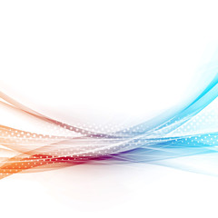 Light fusion modern abstract wave background