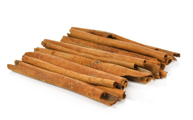 cinnamon isolated on white background