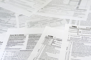 various blank USA tax forms
