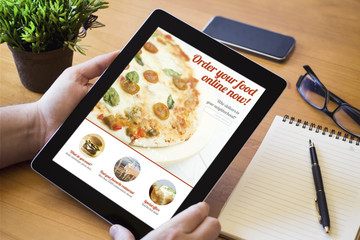 desktop tablet ordering fast food