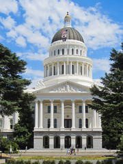 Capitol in Sacramento under beautiful wheater
