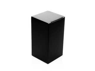 Black box on a white background