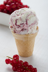 homemade fruity ice cream