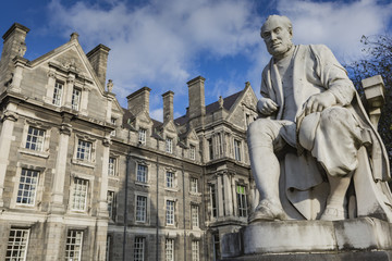 Obraz premium DUBLIN - 12 stycznia: Trinity College, 12 stycznia 2015 r., Dublin.