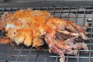Fried squid of delicious.