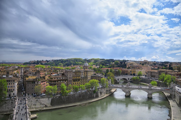 Fototapeta na wymiar Stunning view to Rome city