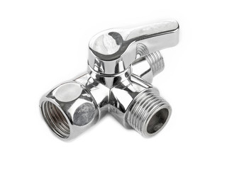 Water valve isolated on white