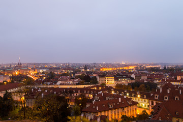 Fototapeta na wymiar evening in Prague
