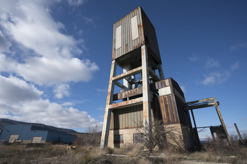 headframe of mine in Teruel, Spain