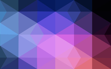 Obraz premium Multicolor dark blue, red polygonal design pattern, which consist of triangles and gradient in origami style.