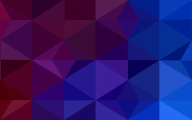Obraz premium Multicolor dark blue, red polygonal design pattern, which consist of triangles and gradient in origami style.