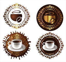coffee design elements. vector illustration