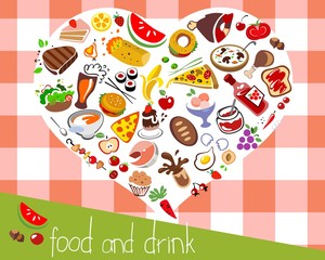 assorted food background