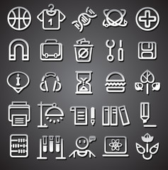 25 school and college icons