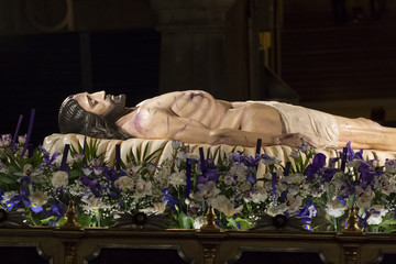 Holy Week procession in Teruel, Spain