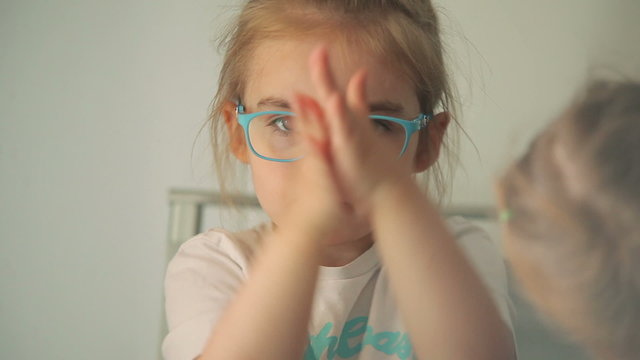 Girl mold from plasticine