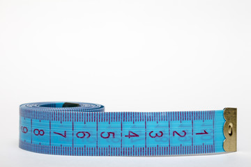 Tailor measuring tape with soft shadow