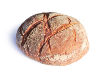 Whole bread, isolated background object