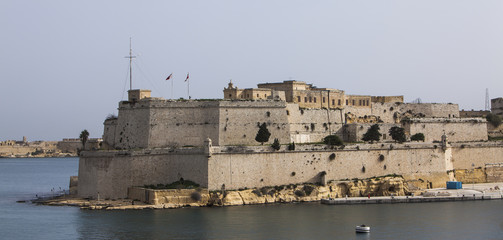 Fototapeta na wymiar Fort St Angelo Vittoriosa, , Malta, Europa