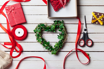 Green heart shape toy