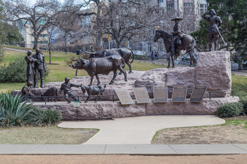 Tejano Monument at Texas State Capitol grounds in Austin,  TX - 103862013
