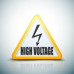 High Voltage Risk sign