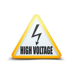 High Voltage Risk sign