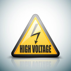 High Voltage Risk sign