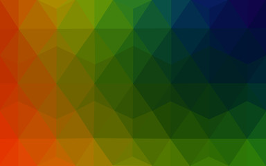 Multicolor dark polygonal design pattern, which consist of triangles and gradient in origami style.
