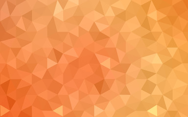 Orange polygonal pattern, which consist of triangles and gradient, background in origami style.